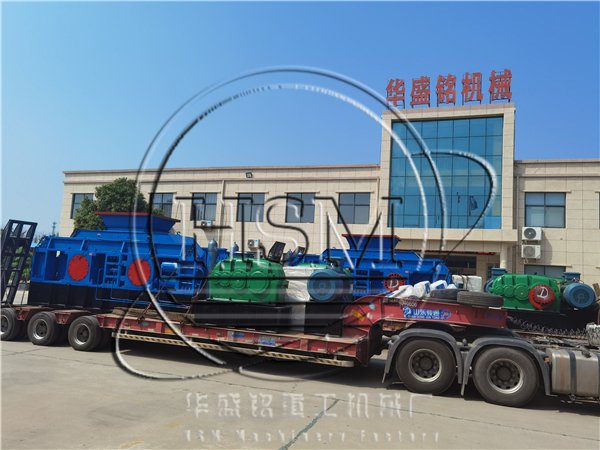 兩臺1810型液壓對輥制砂機(jī)發(fā)往河北秦皇島